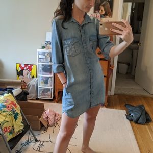 H&M chambray shirt dress